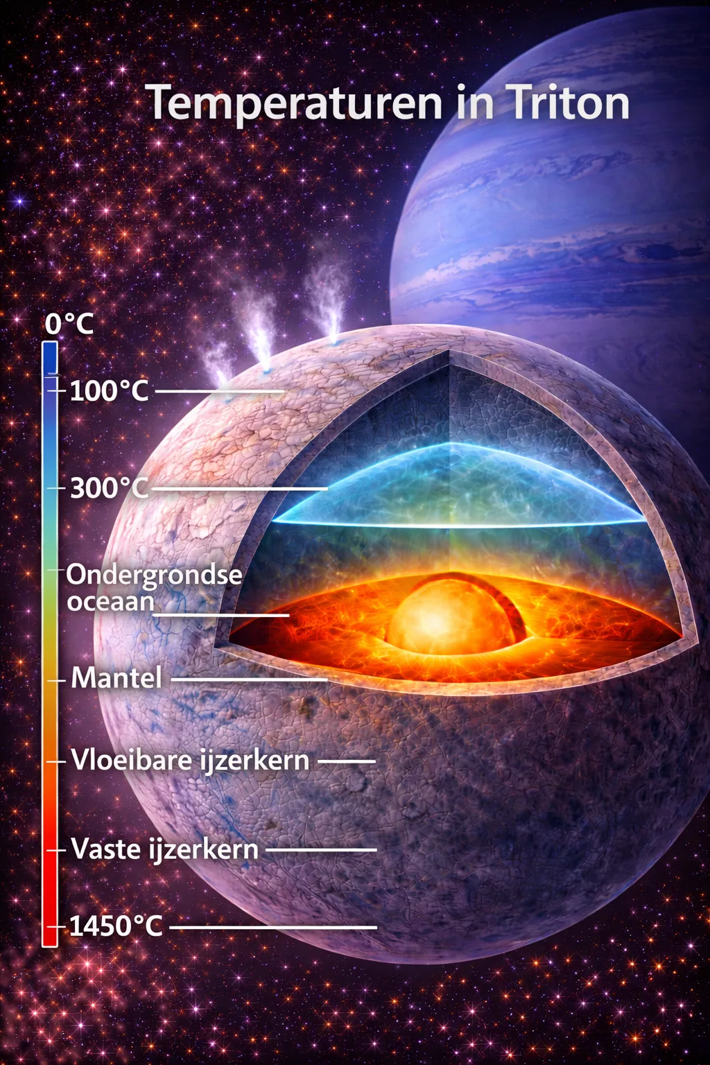 Temperatuur en binnenste warmte op de pagina Triton
