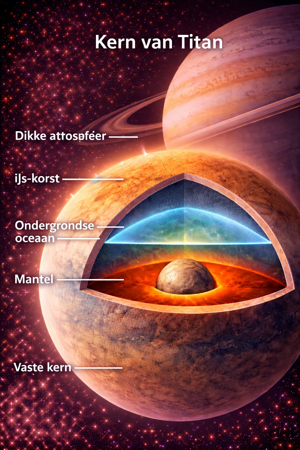 De kern van Titan op de pagina Titan