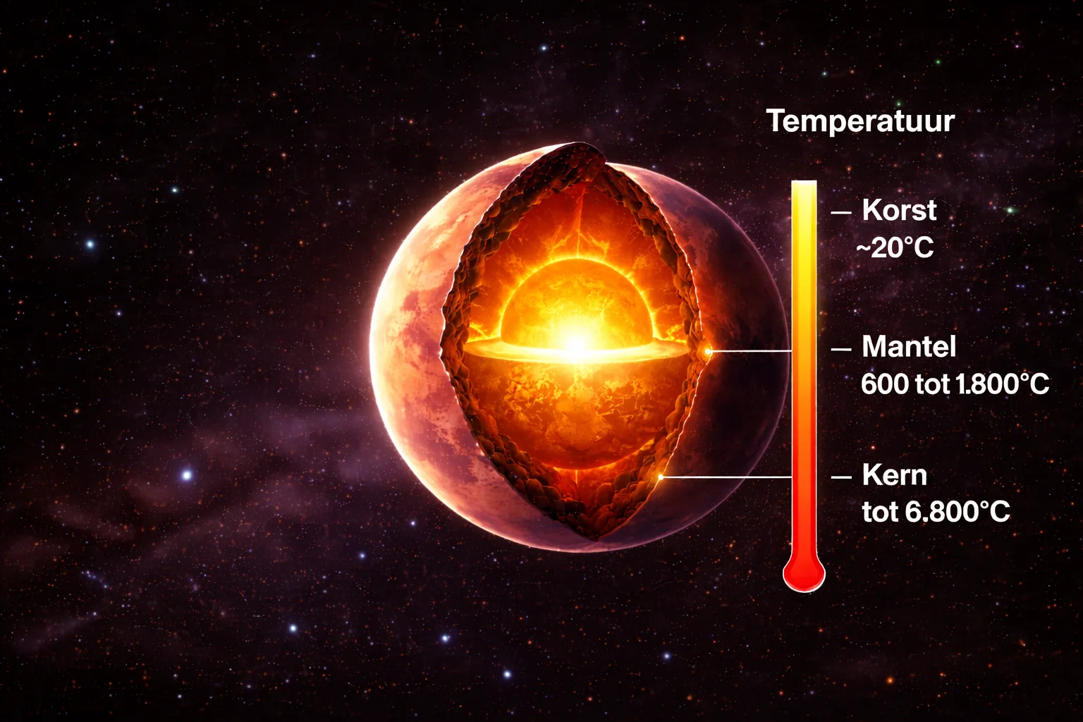 Hoe koud of warm is Mars? op de pagina Mars