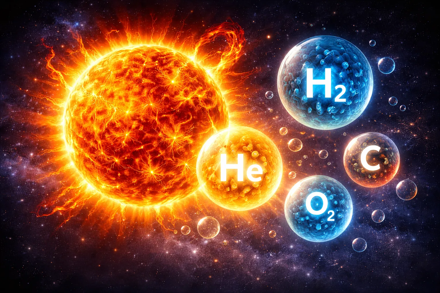 Waar de zon uit bestaat op de pagina De Zon